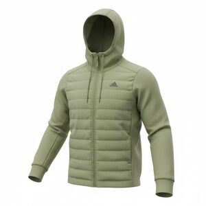 Adidas Varilite Hybrid Down Jacket Insulated Hoodie Men's GT9199 Olive Sz M